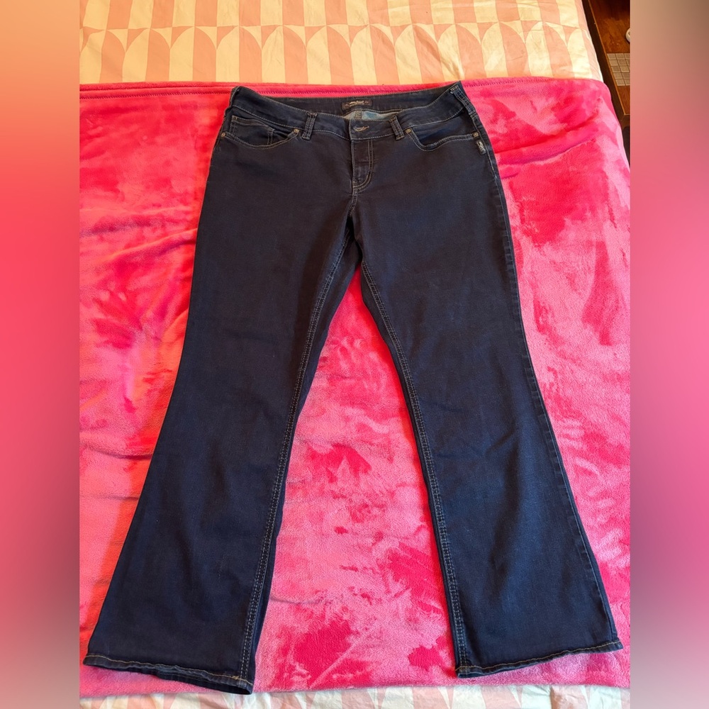 Plus Size Silver Bootcut Jeans